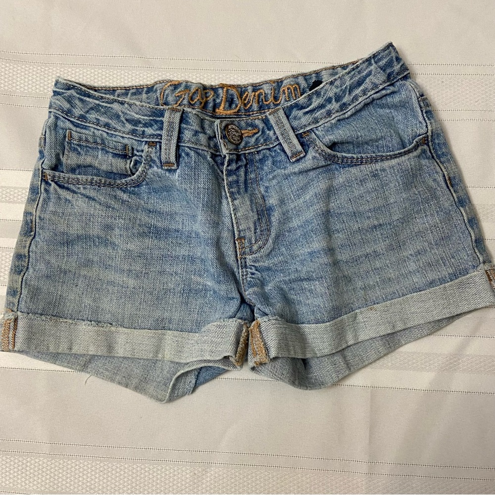 Denim Girls Rolled Hem Shorts - Excellent Used Condition! size 14